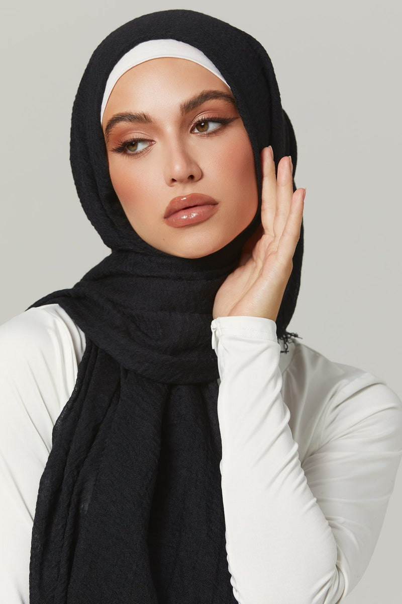grey premium jersey hijab – Latifa Label