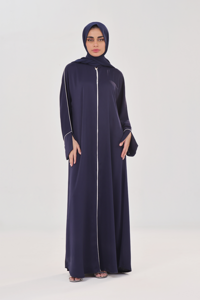 Everyday Staple Slit-sleeved Abaya - Vivid Blue