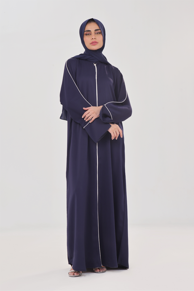 Everyday Staple Slit-sleeved Abaya - Vivid Blue