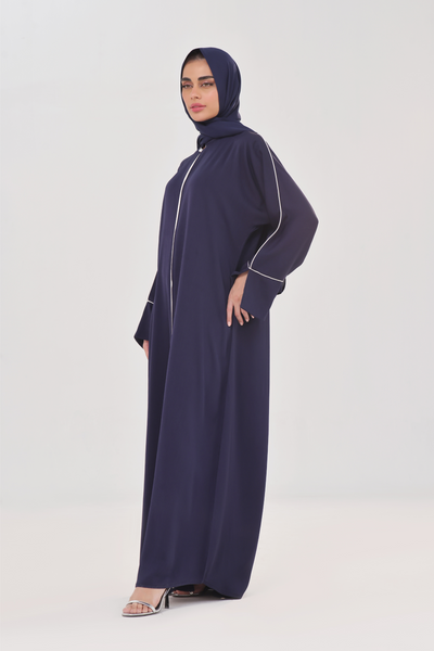 Everyday Staple Slit-sleeved Abaya - Vivid Blue