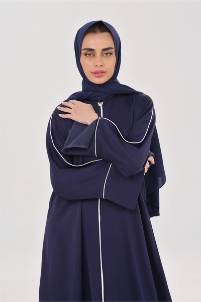 Everyday Staple Slit-sleeved Abaya - Vivid Blue