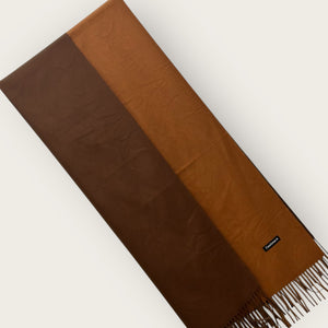 Reversible Dual Tone Woolen Cashmere - Brown Caramel