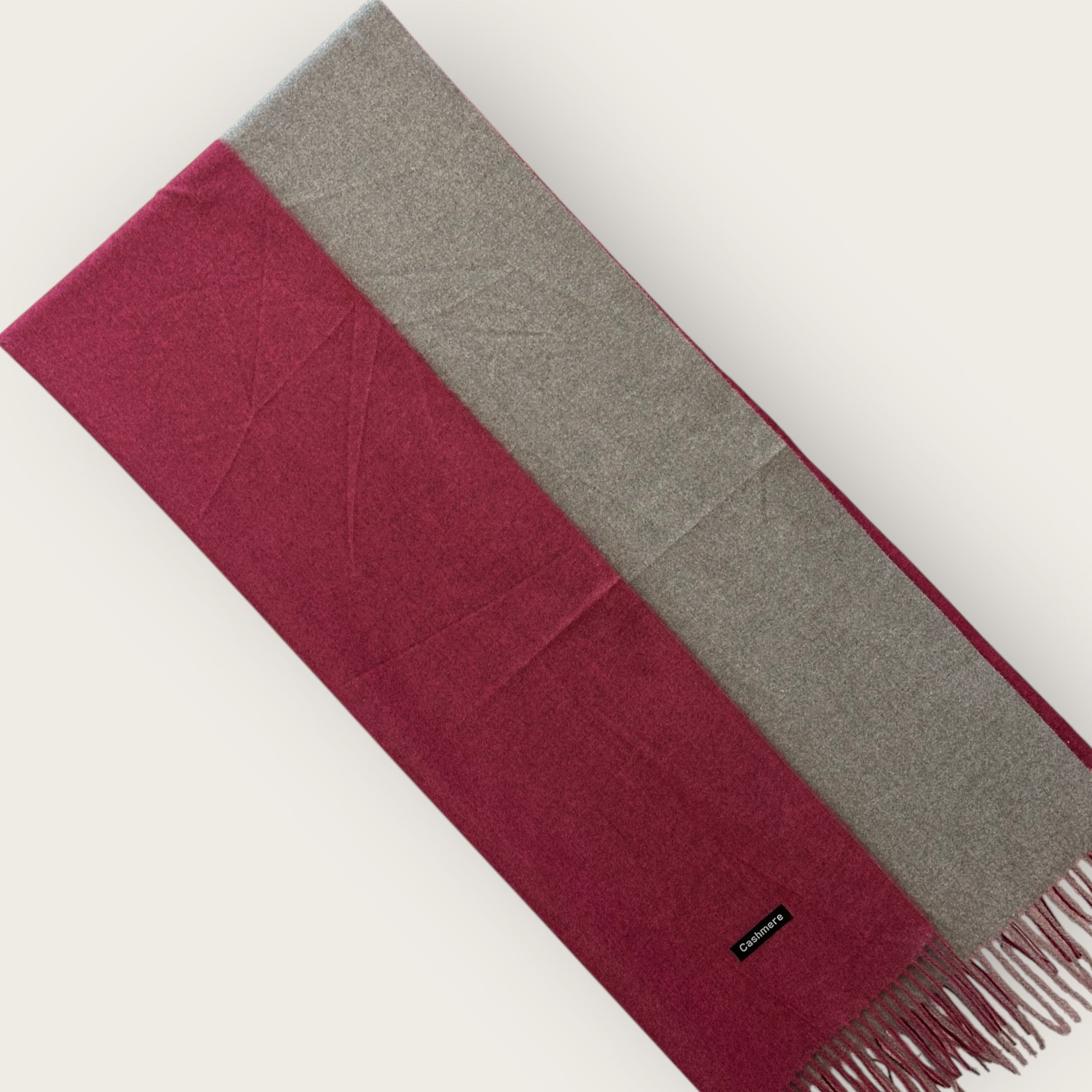 Reversible Dual Tone Woolen Cashmere - Plum Grey