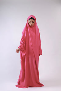 Namaz Gown - Raspberry