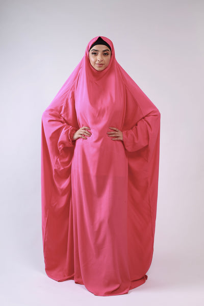 Namaz Gown - Raspberry