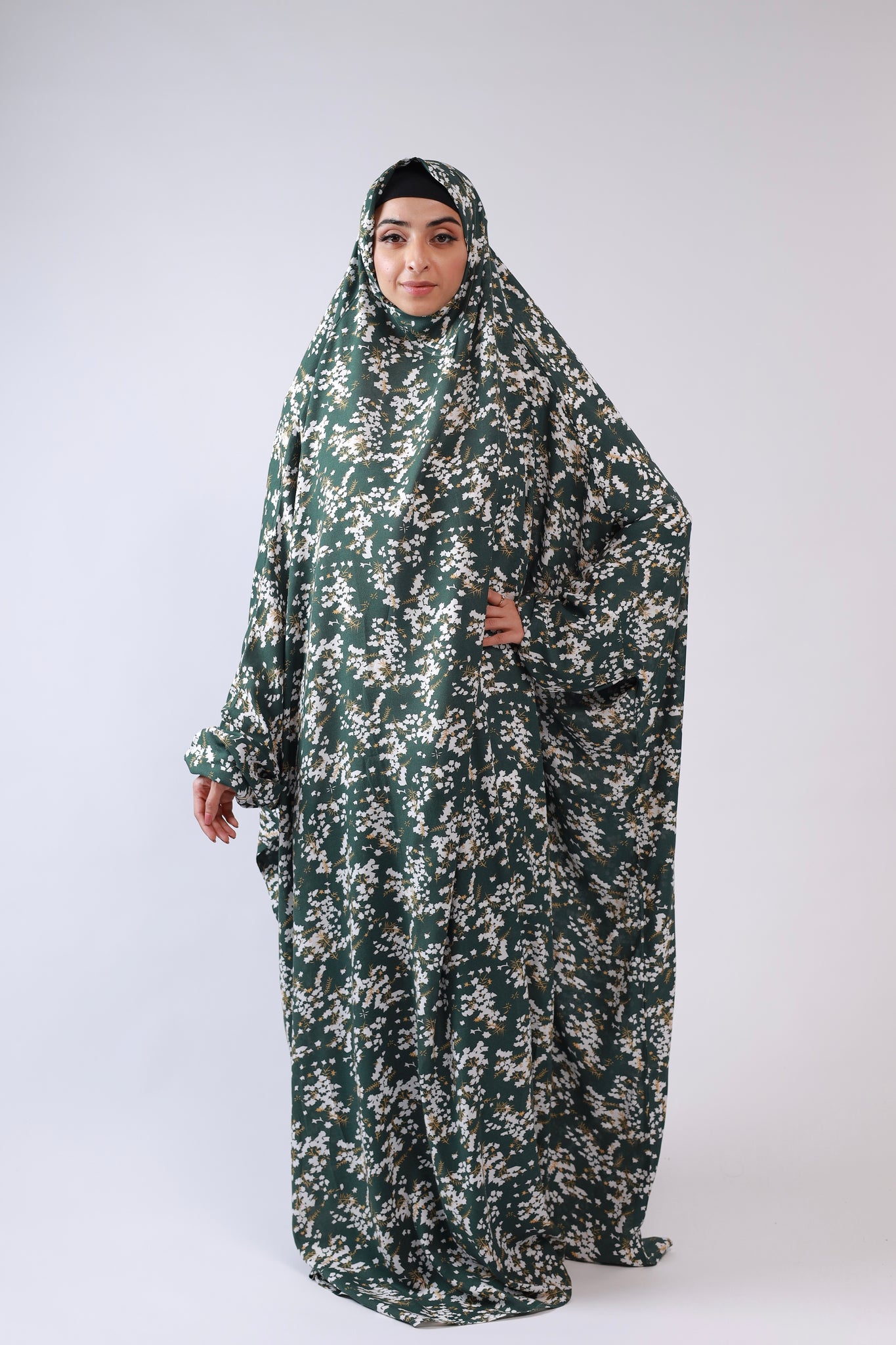 Namaz Gown - Green Meadow