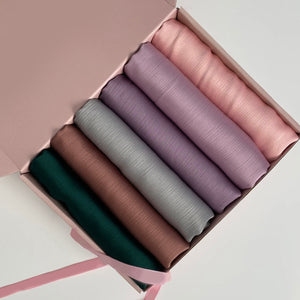 Exclusive Silk Hijab Gift Box - Jewel Tones