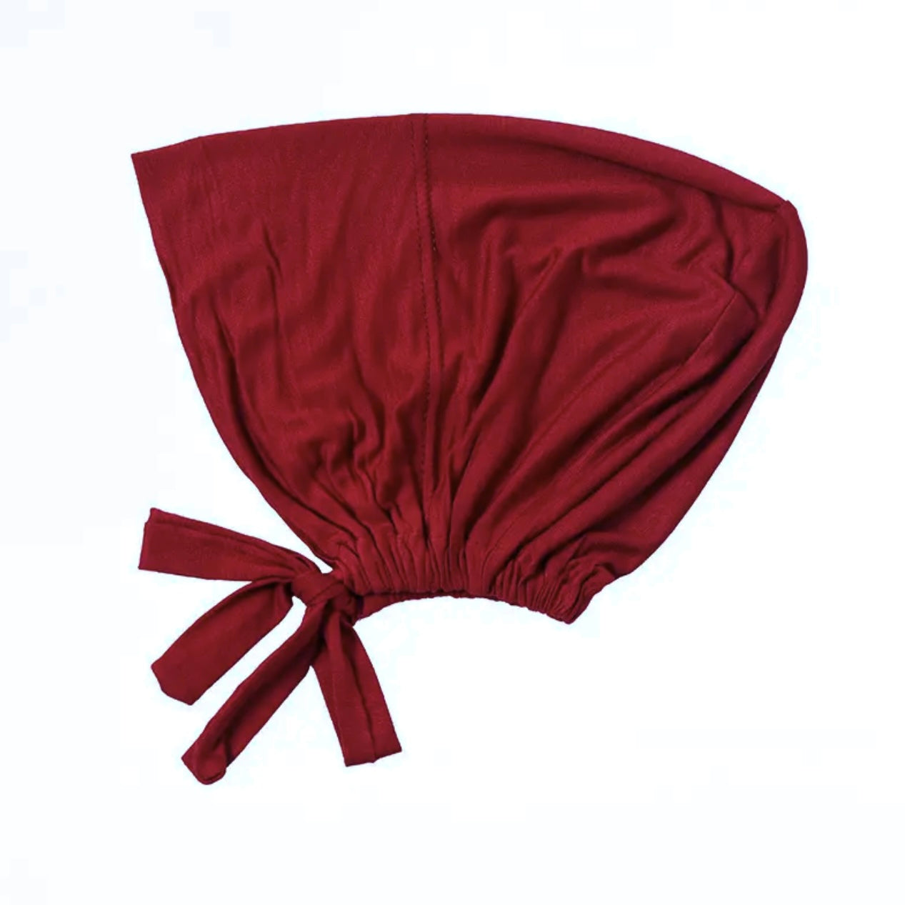 Bamboo Full Coverage Hijab Cap - Pure Maroon