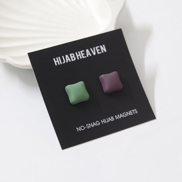 Square Pastel Magnet Pins - Pack Of 2