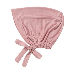 Bamboo Full Coverage Hijab Cap - Nude Rose