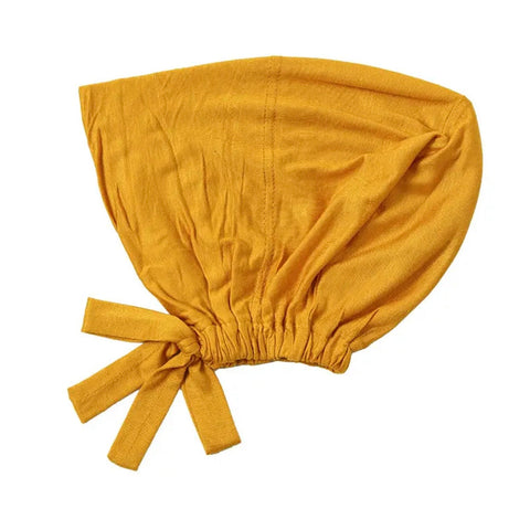 Bamboo Full Coverage Hijab Cap - Mustard