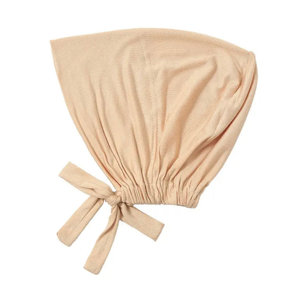 Bamboo Full Coverage Hijab Cap - Classic Biege