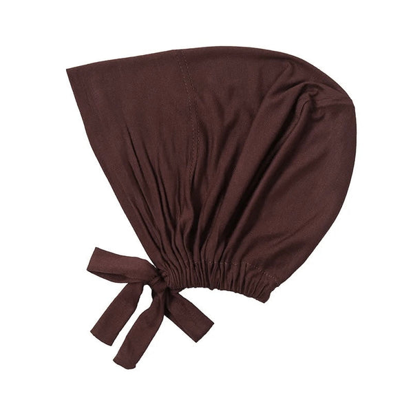 Bamboo Full Coverage Hijab Cap - Nutella