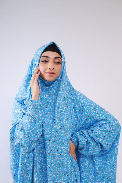 Namaz Gown - Pastel Blue