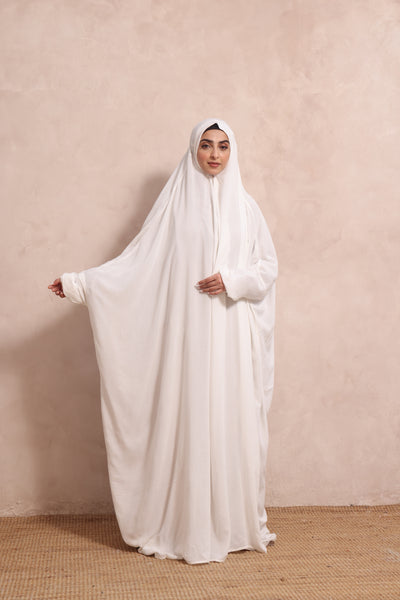 Namaz Gown - White