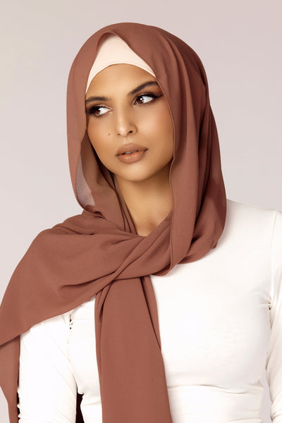 Plain Georgette - Mocha