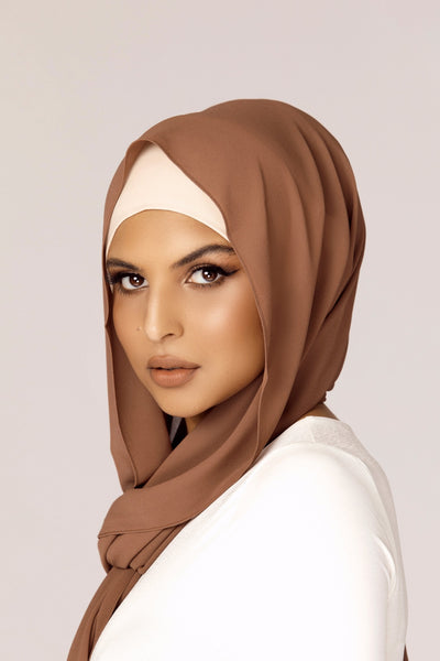 Plain Georgette - Mocha