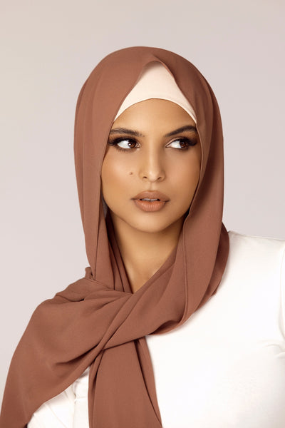 Plain Georgette - Mocha