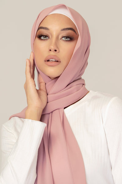 Plain Georgette - Nude Pink