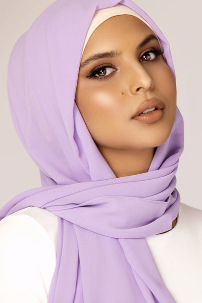 Plain Georgette - Lavender