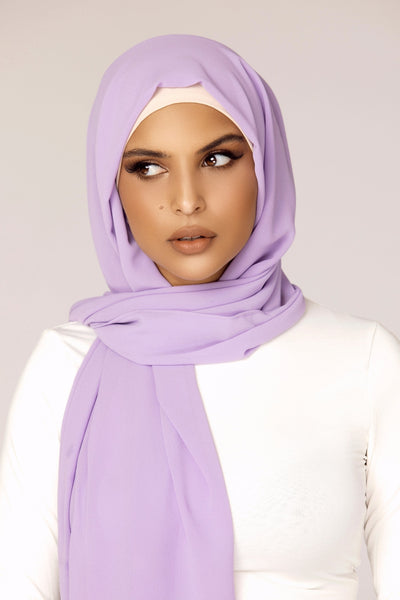 Plain Georgette - Lavender