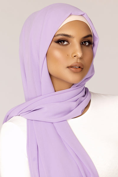 Plain Georgette - Lavender