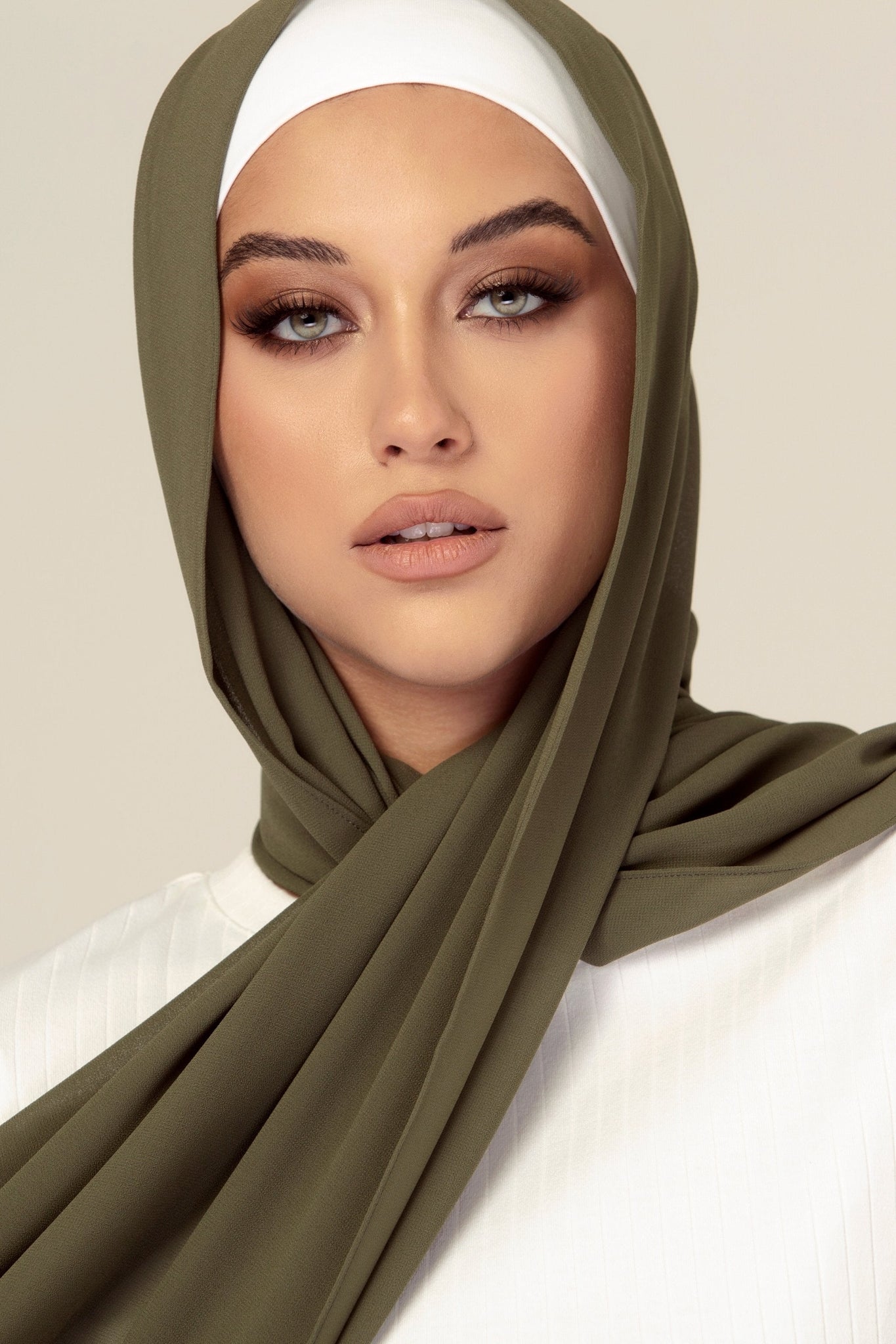 Plain Georgette - Sage