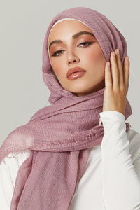 Soft Crinkle Hijabs- Deep Mauve