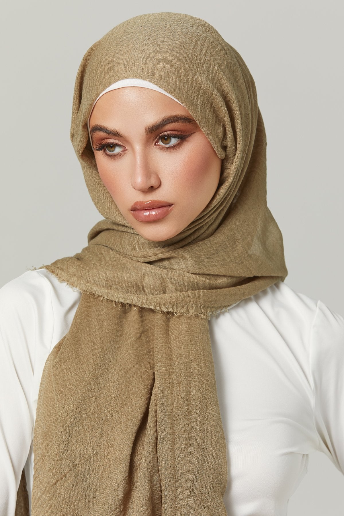 Soft Crinkle Hijabs- Bronze