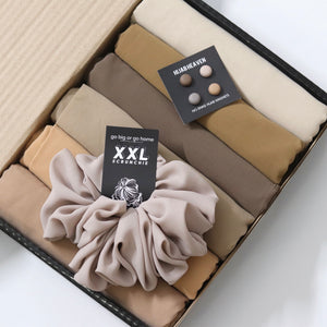 Premium Georgette Hijab Box - Neutral Dreams