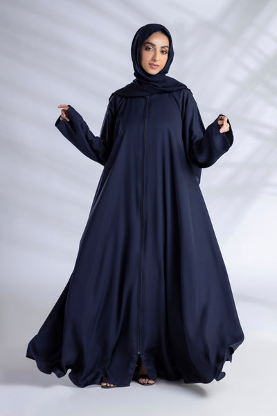 Premium Everyday Abaya + Hijab Set - Navy