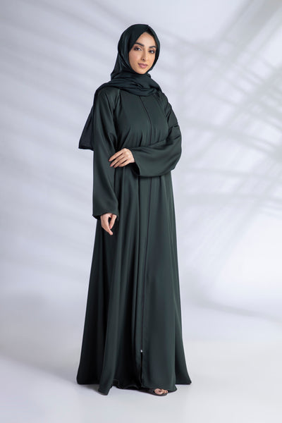 Premium Everyday Abaya + Hijab Set - Emerald