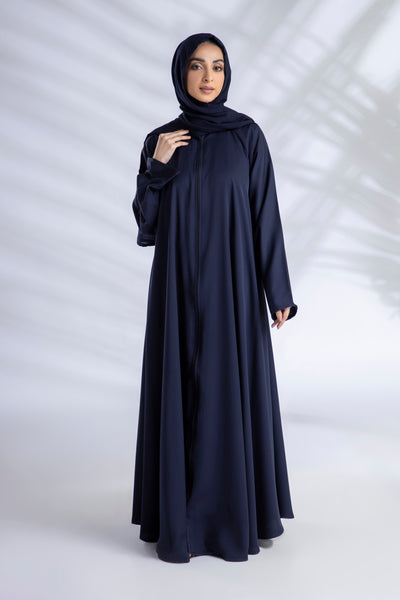 Premium Everyday Abaya + Hijab Set - Navy