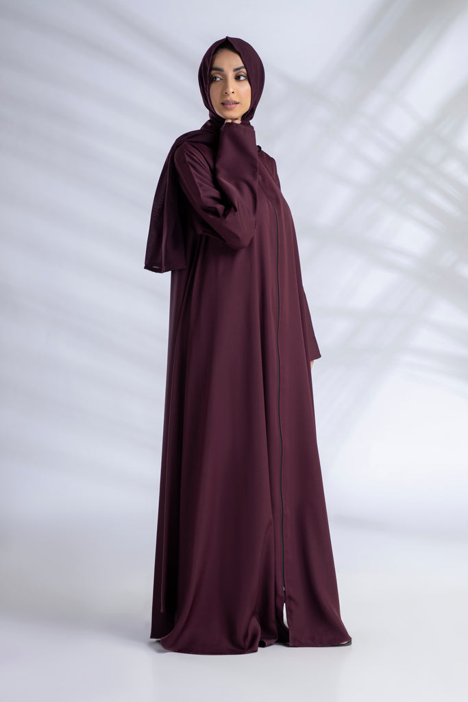 Premium Everyday Abaya Set - Mulberry – Hijab Heaven Co