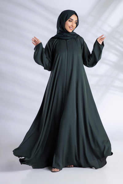 Premium Everyday Abaya + Hijab Set - Emerald