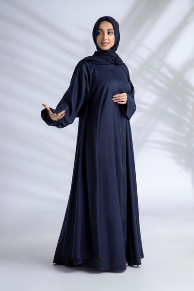 Premium Everyday Abaya + Hijab Set - Navy