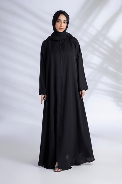 Premium Everyday Abaya + Hijab Set - Black