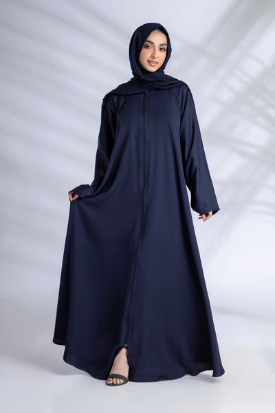 Premium Everyday Abaya + Hijab Set - Navy